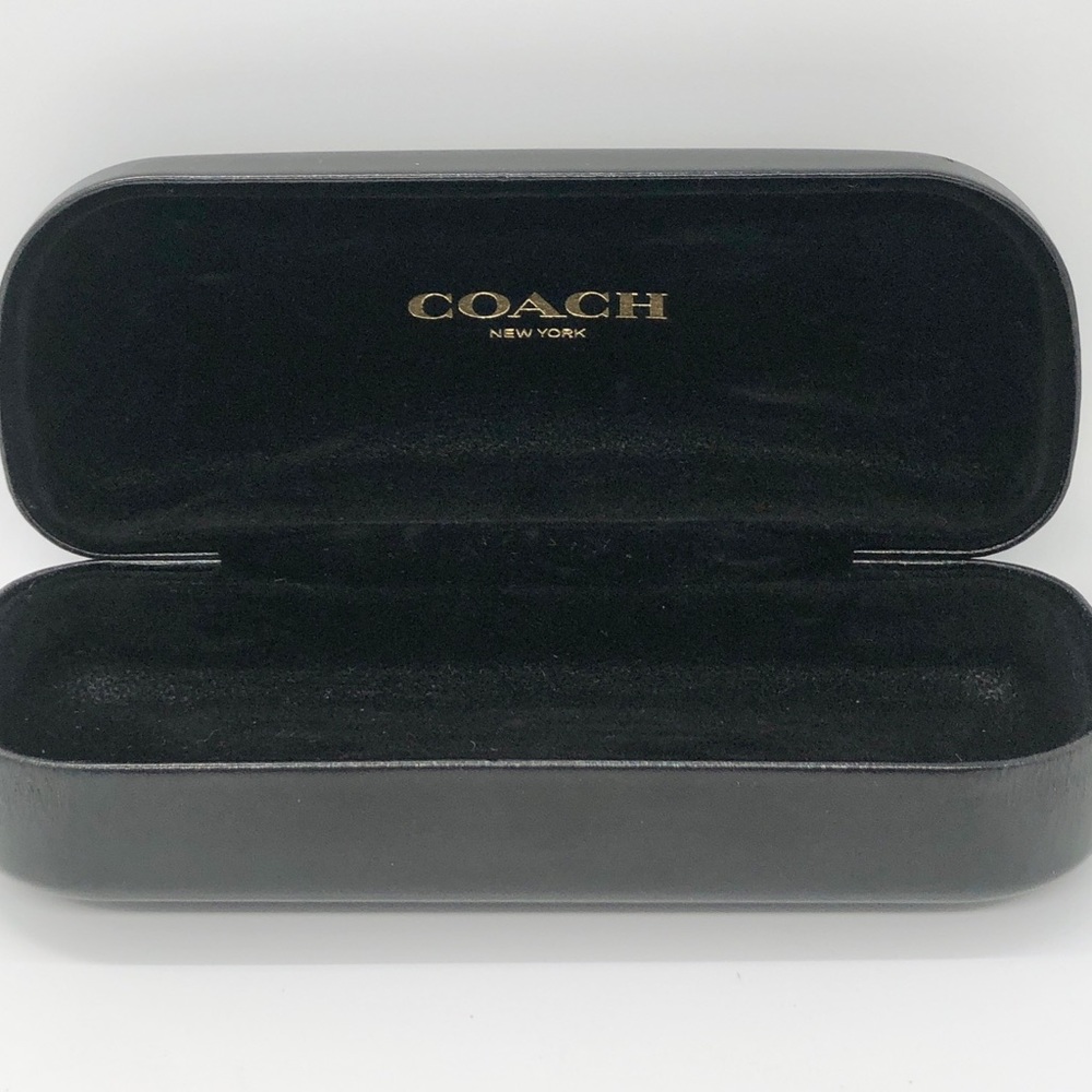 COACH Authentic Black Hard Side Clamshell Eyeglasses / Sunglasses Case